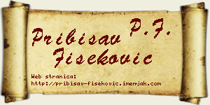 Pribisav Fišeković vizit kartica